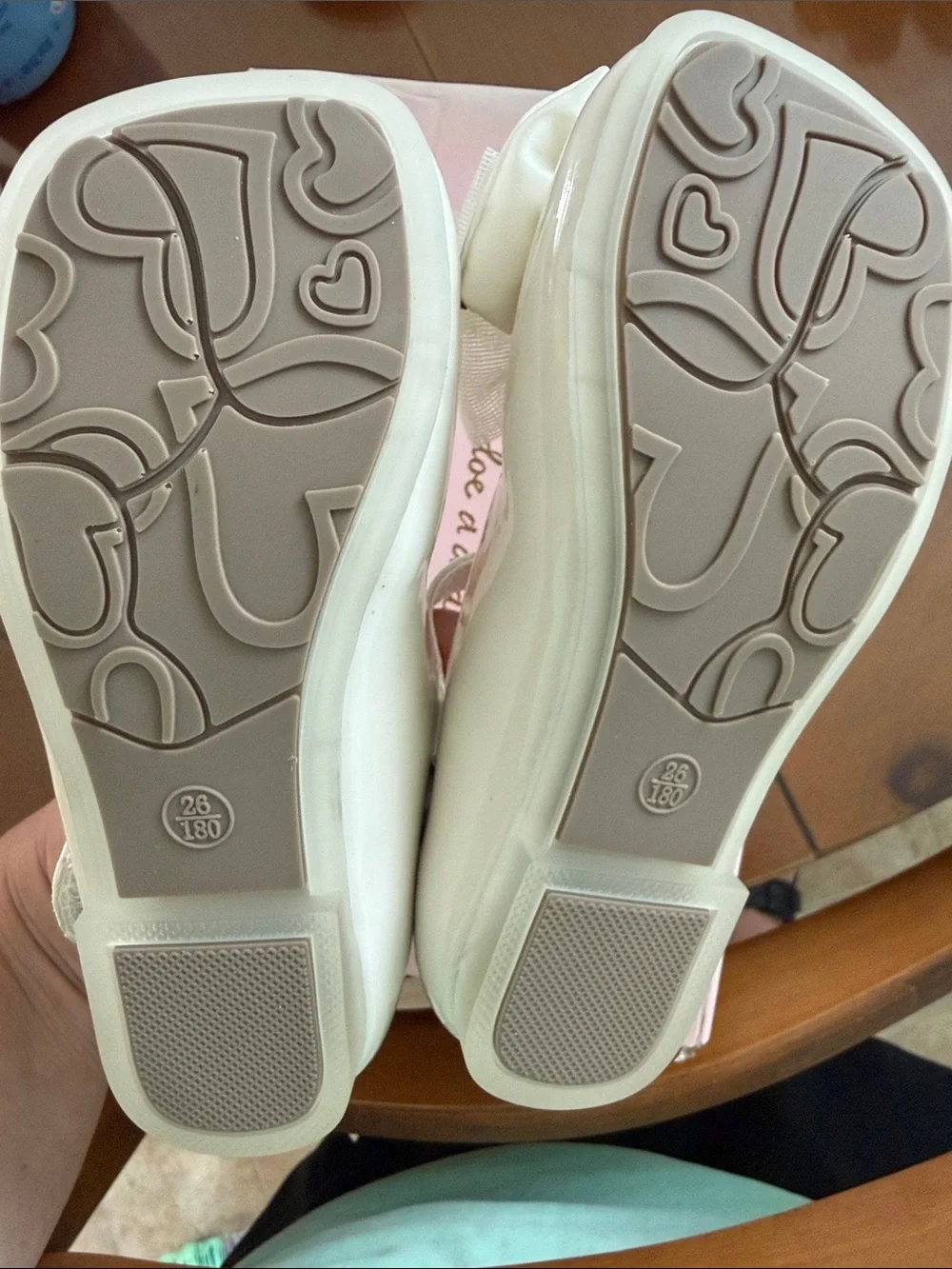 Girls Cream Patent Mary Jane with Decorative Bow